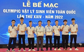 SV trường ĐH Thủ Dầu Một đạt giải Ba toàn đoàn Olympic Vật lý, giải Nhì OLympic Sinh học